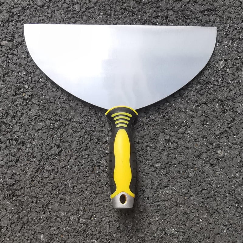ESreake Large Putty Scraper, 10" Stainless Steel Putty Knives with Plastic Ergonomic Handle for Taping Paint Wall Floor Tile, Metal Spackle Tools Knife,Remover for Wood, Wallpaper Scraper(10") - Image 3